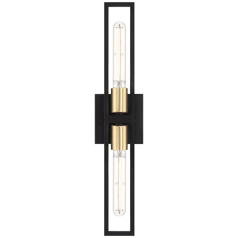 Access - 62349LEDDLP-BWA - LED Wall Sconce - Tyne - Black with Antique Brushed Brass