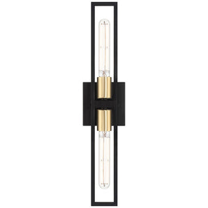 Access - 62349LEDDLP-BWA - LED Wall Sconce - Tyne - Black with Antique Brushed Brass