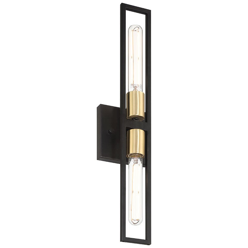 Access - 62349LEDDLP-BWA - LED Wall Sconce - Tyne - Black with Antique Brushed Brass