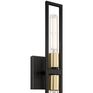 Access - 62349LEDDLP-BWA - LED Wall Sconce - Tyne - Black with Antique Brushed Brass