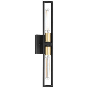 Access - 62349LEDDLP-BWA - LED Wall Sconce - Tyne - Black with Antique Brushed Brass