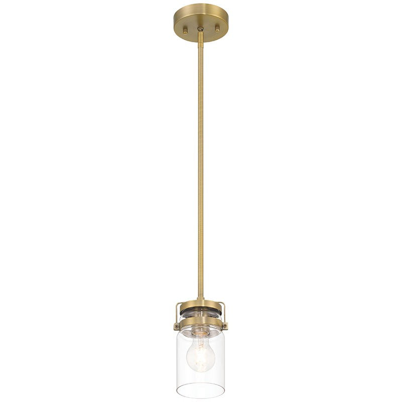 Access - 63080-BG/CLR - One Light Pendant - Shelby - Brushed Gold