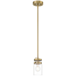 Access - 63080-BG/CLR - One Light Pendant - Shelby - Brushed Gold