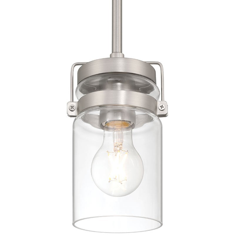 Access - 63080-BS/CLR - One Light Pendant - Shelby - Brushed Steel