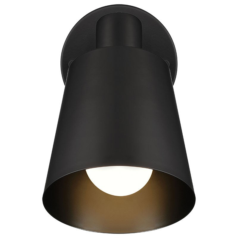 Access - 72020-BWA - One Light Wall Sconce - Dalton - Black with Antique Brushed Brass