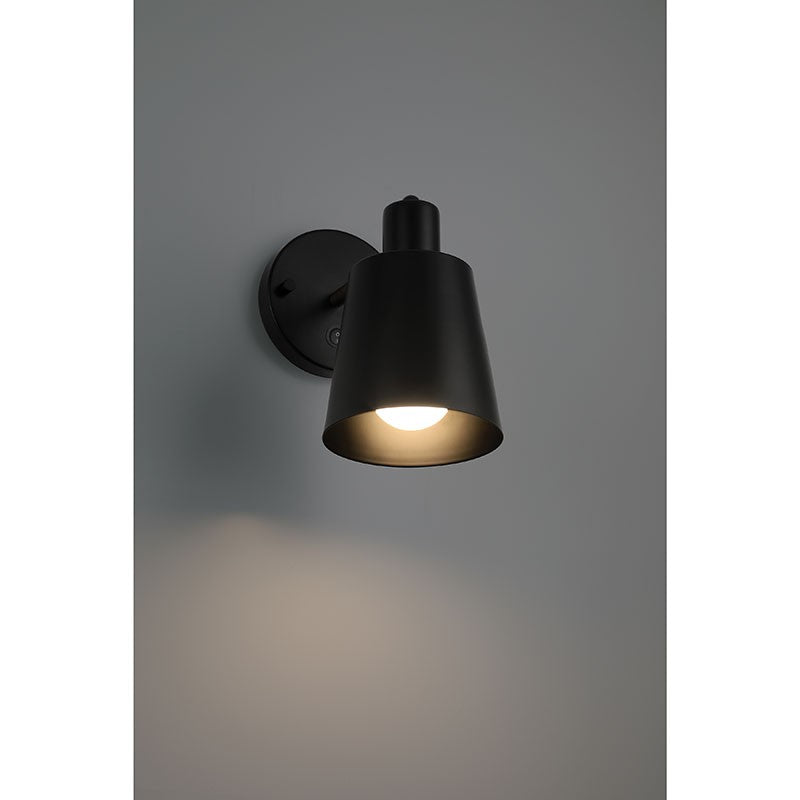 Access - 72020-BWA - One Light Wall Sconce - Dalton - Black with Antique Brushed Brass