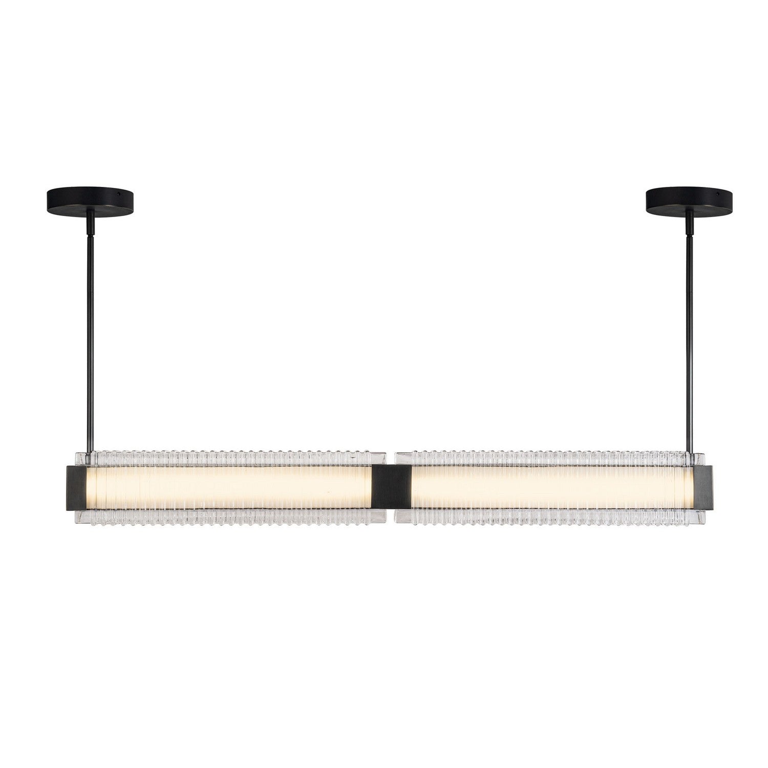 Alora - LP374247UBCR-UNV - LED Linear Pendant - Alai - Urban Bronze/Ribbed Glass