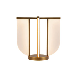 Alora - TL336815VB - LED Table Lamp - Anders - Vintage Brass