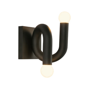 Alora - WV420206MB - Two Light Wall Vanity - Sadie - Matte Black