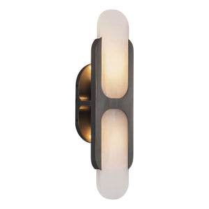 Alora - WV357217UBAR - Two Light Wall Vanity - Odin - Urban Bronze/Alabaster