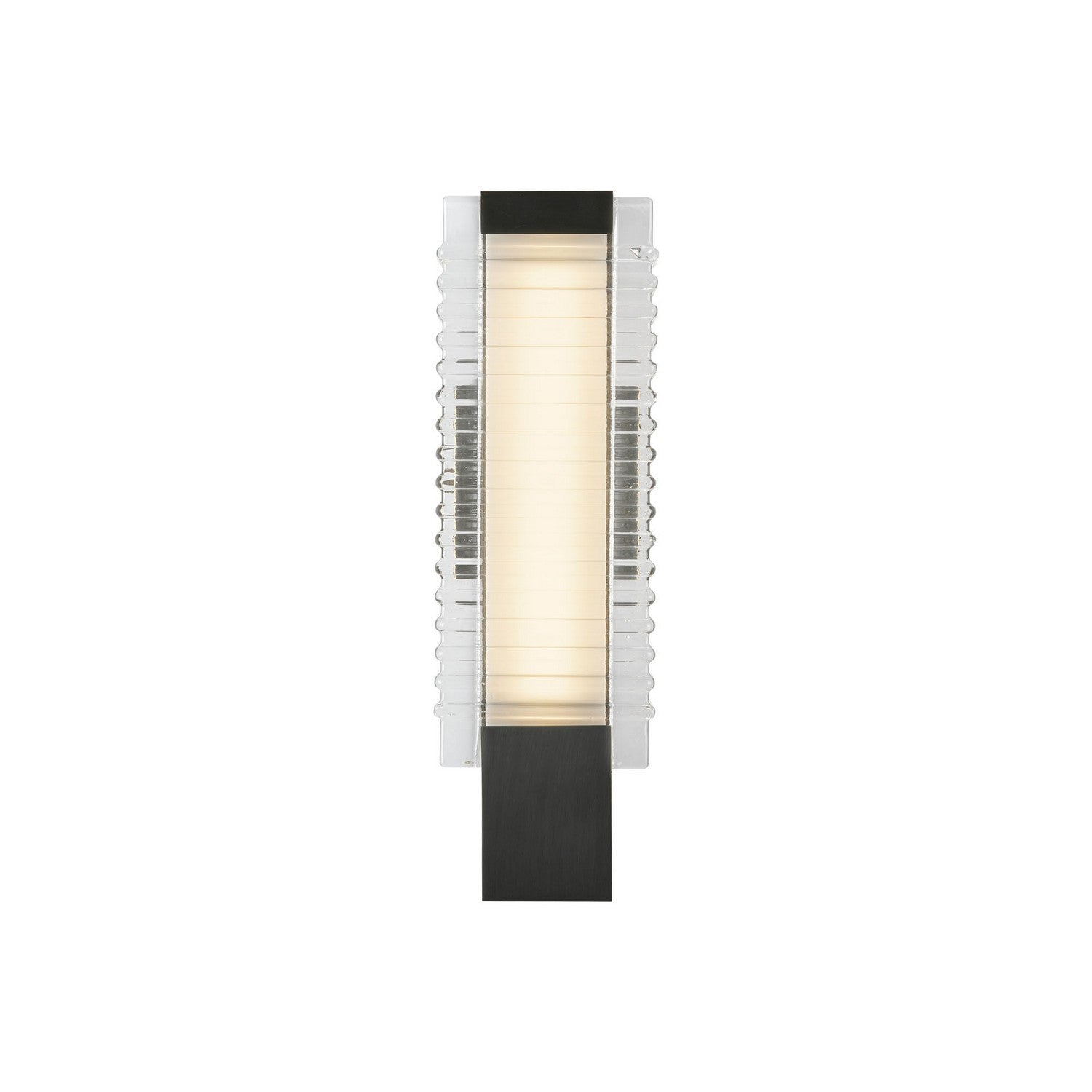 Alora - WV374118UBCR - LED Wall Vanity - Alai - Urban Bronze/Ribbed Glass