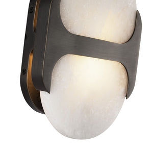 Alora - WV357109UBAR - One Light Wall Vanity - Odin - Urban Bronze/Alabaster