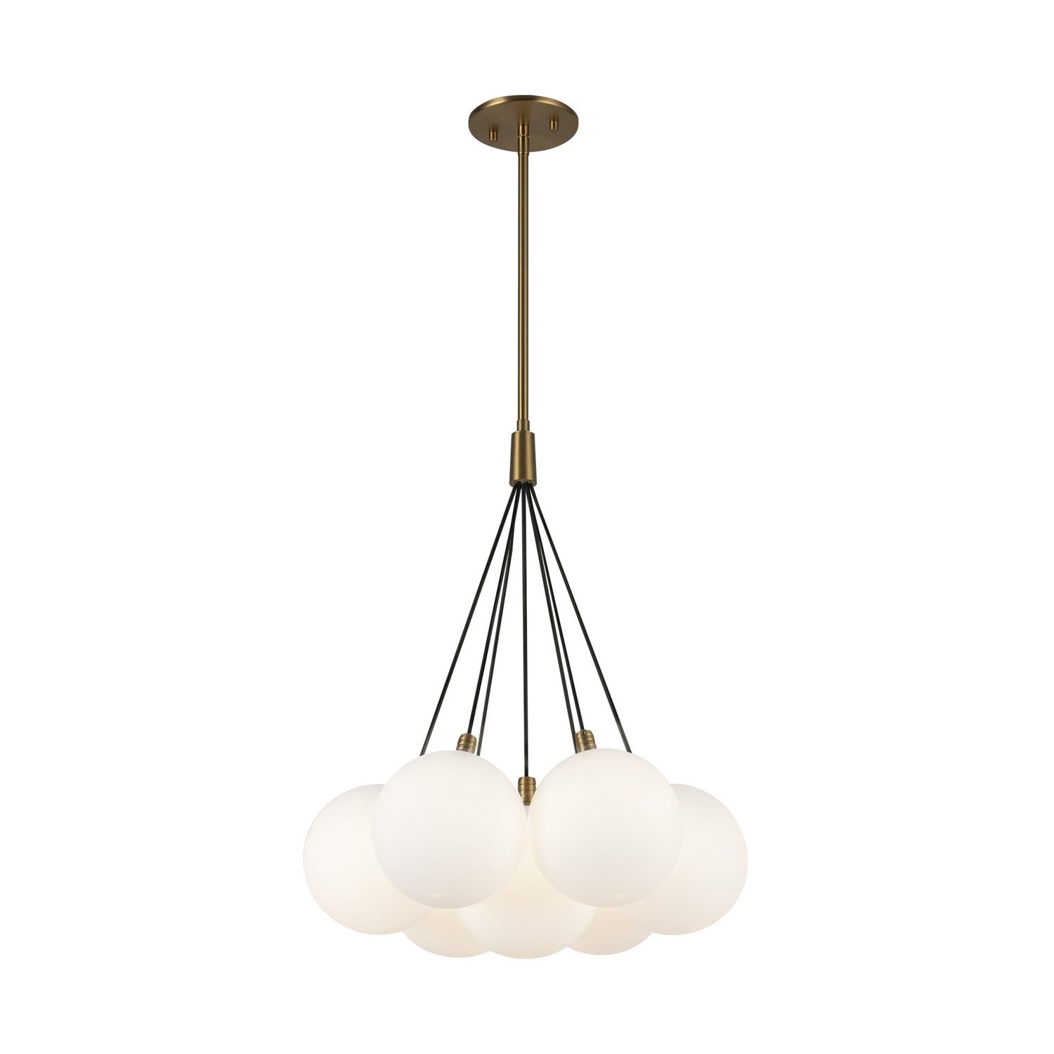 Kuzco Lighting - CH3117-BG/OP - LED Chandelier - Bolla - Brushed Gold/Opal Glass