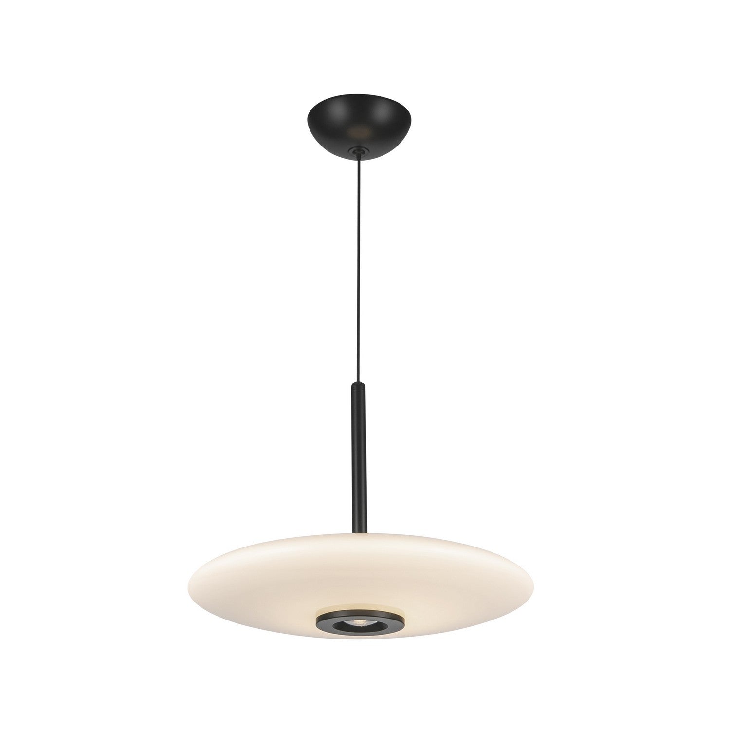 Kuzco Lighting - PD37018-BK/GO-3WCCT-UNV - LED Pendant - Kyoto - Black/Glossy Opal Glass
