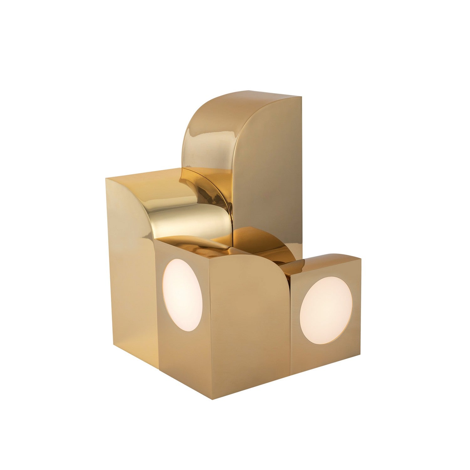 Kuzco Lighting - TL82412-PB - LED Table Lamp - Gypsum - Polished Brass