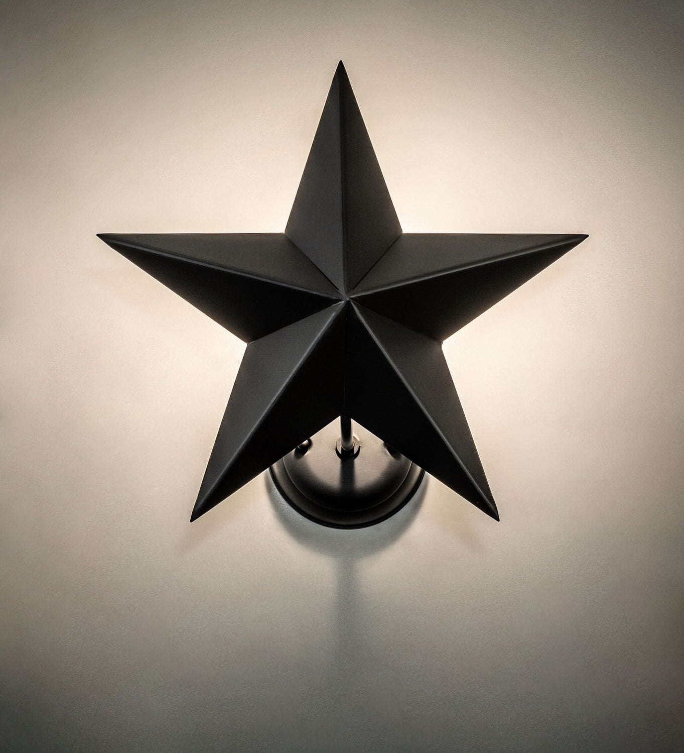 Meyda Tiffany - 249904 - One Light Wall Sconce - Texas Star - Solar Black