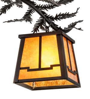 Meyda Tiffany - 270103 - Four Light Chandelier - Pine Branch - Textured Black