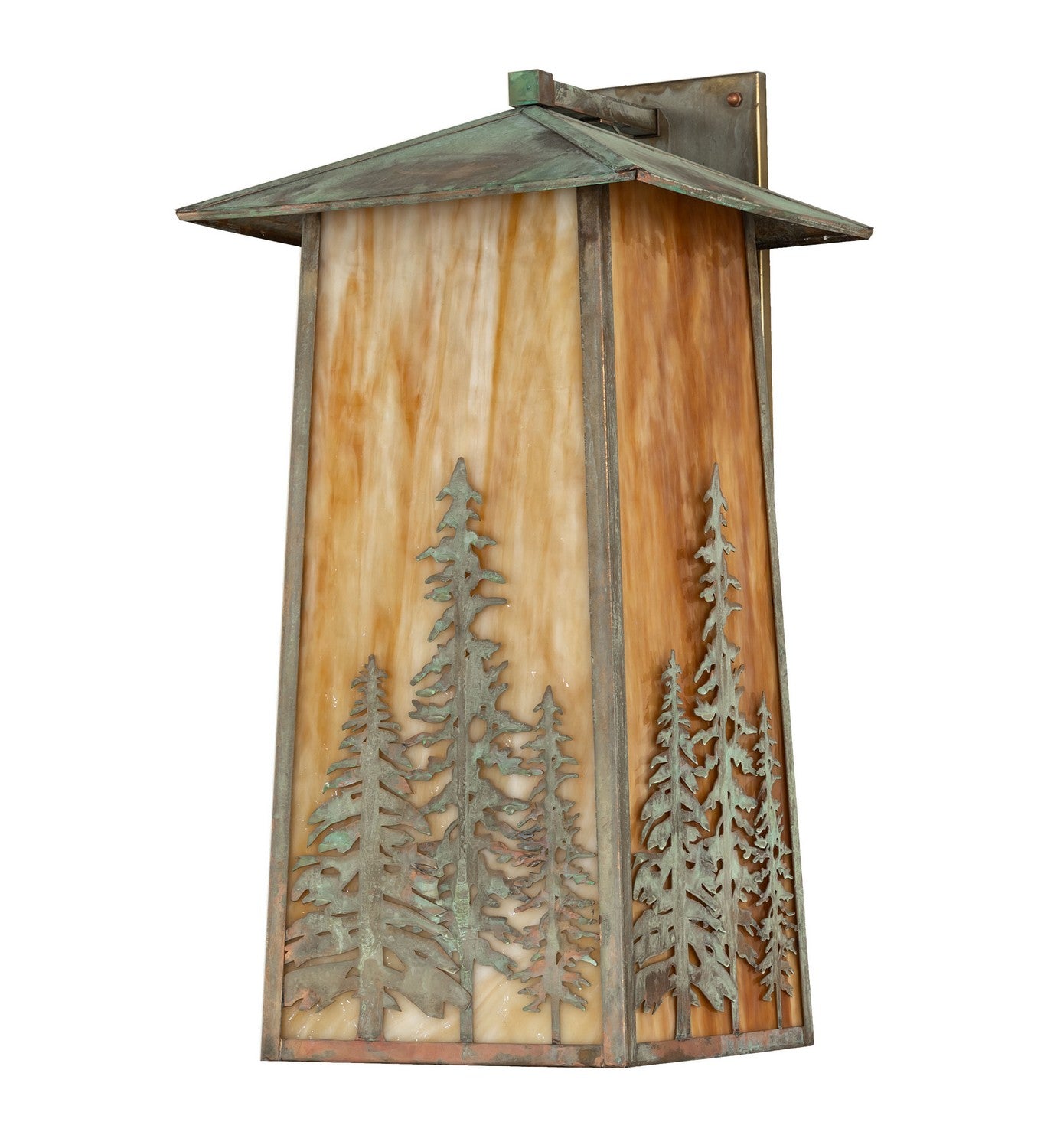 Meyda Tiffany - 272950 - One Light Wall Sconce - Stillwater - Verdigris