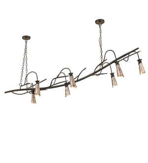 Meyda Tiffany - 273231 - Seven Light Chandelier - Winter Solstice - Dark Burnished Antique Copper