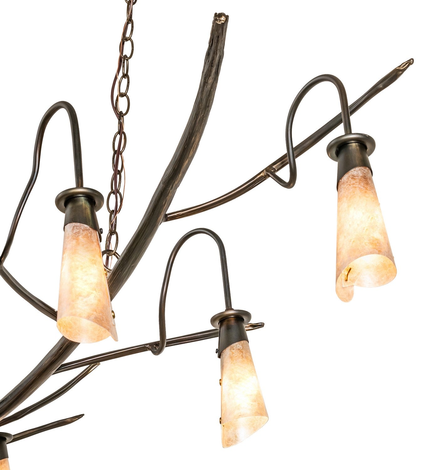 Meyda Tiffany - 273231 - Seven Light Chandelier - Winter Solstice - Dark Burnished Antique Copper