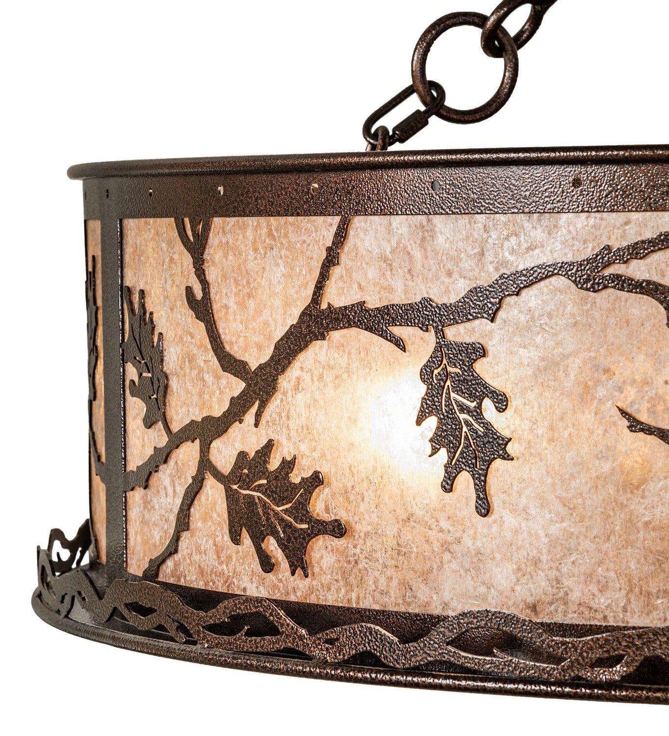 Meyda Tiffany - 273574 - 12 Light Chandel-Air - Oak Leaf - Copper Vein