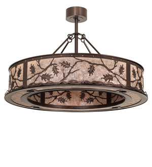 Meyda Tiffany - 273593 - 12 Light Pendant - Oak Leaf - Copper Vein