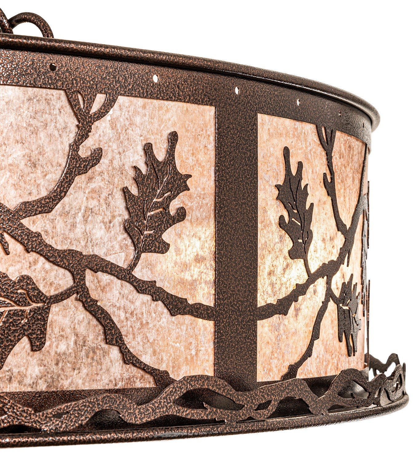 Meyda Tiffany - 273593 - 12 Light Pendant - Oak Leaf - Copper Vein