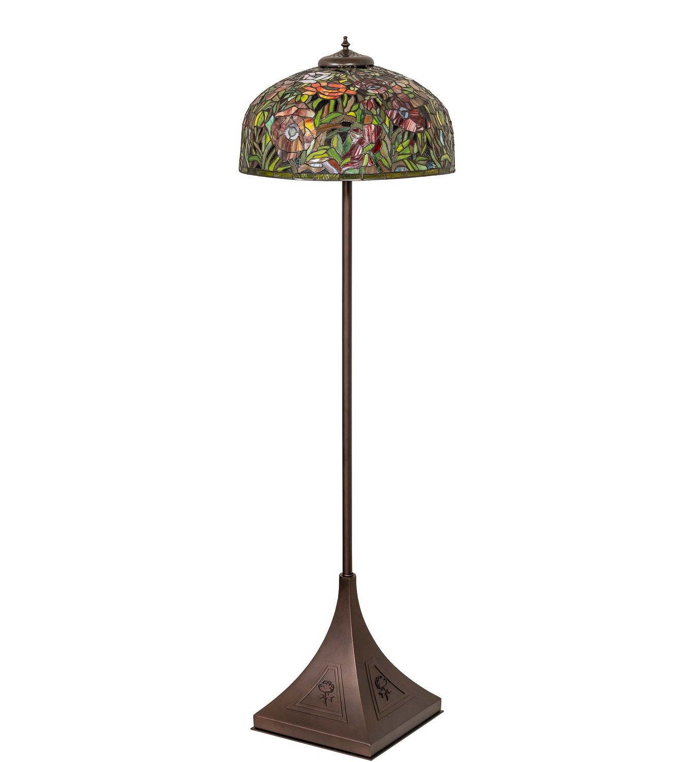 Meyda Tiffany - 273777 - Two Light Floor Lamp - Tiffany Poppy