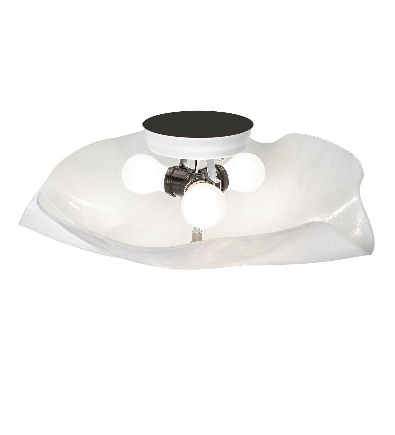 Meyda Tiffany - 274424 - Three Light Flushmount - Atelier - White