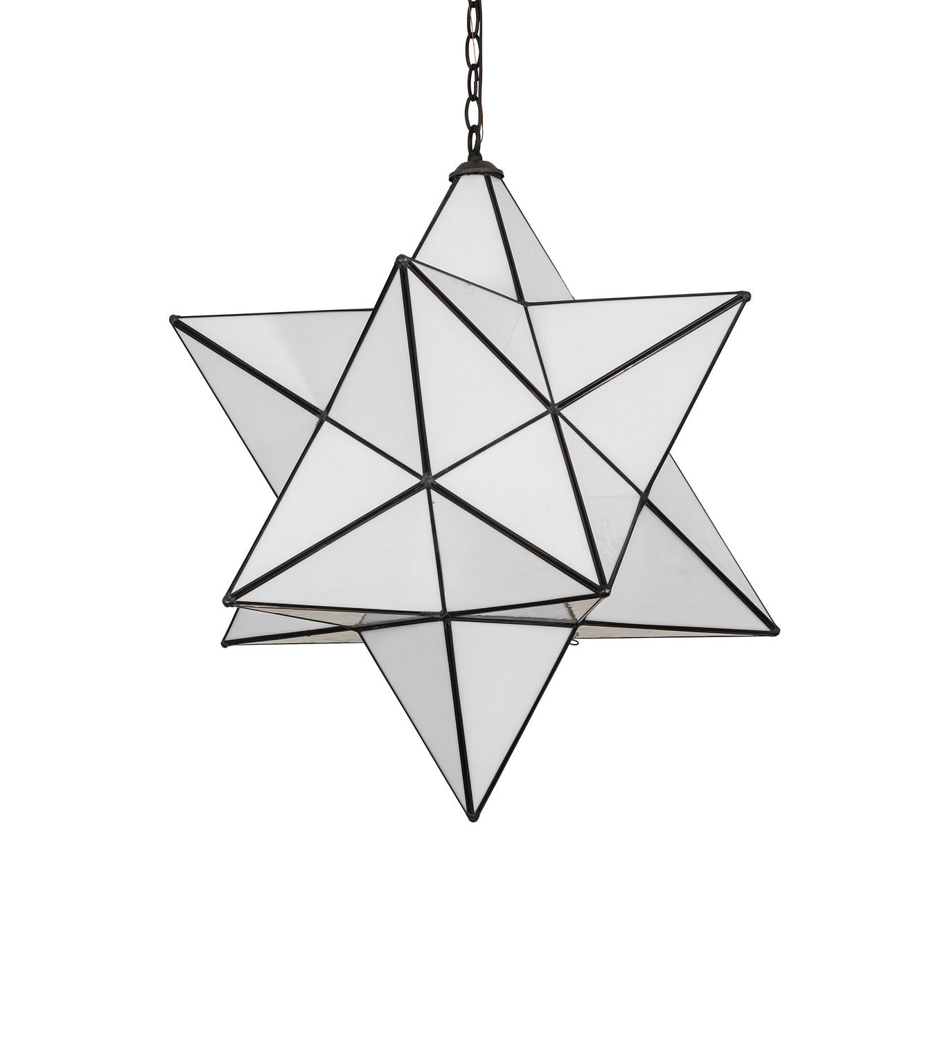 Meyda Tiffany - 275279 - One Light Pendant - Moravian Star - Exterior Oil Rubbed Bronze