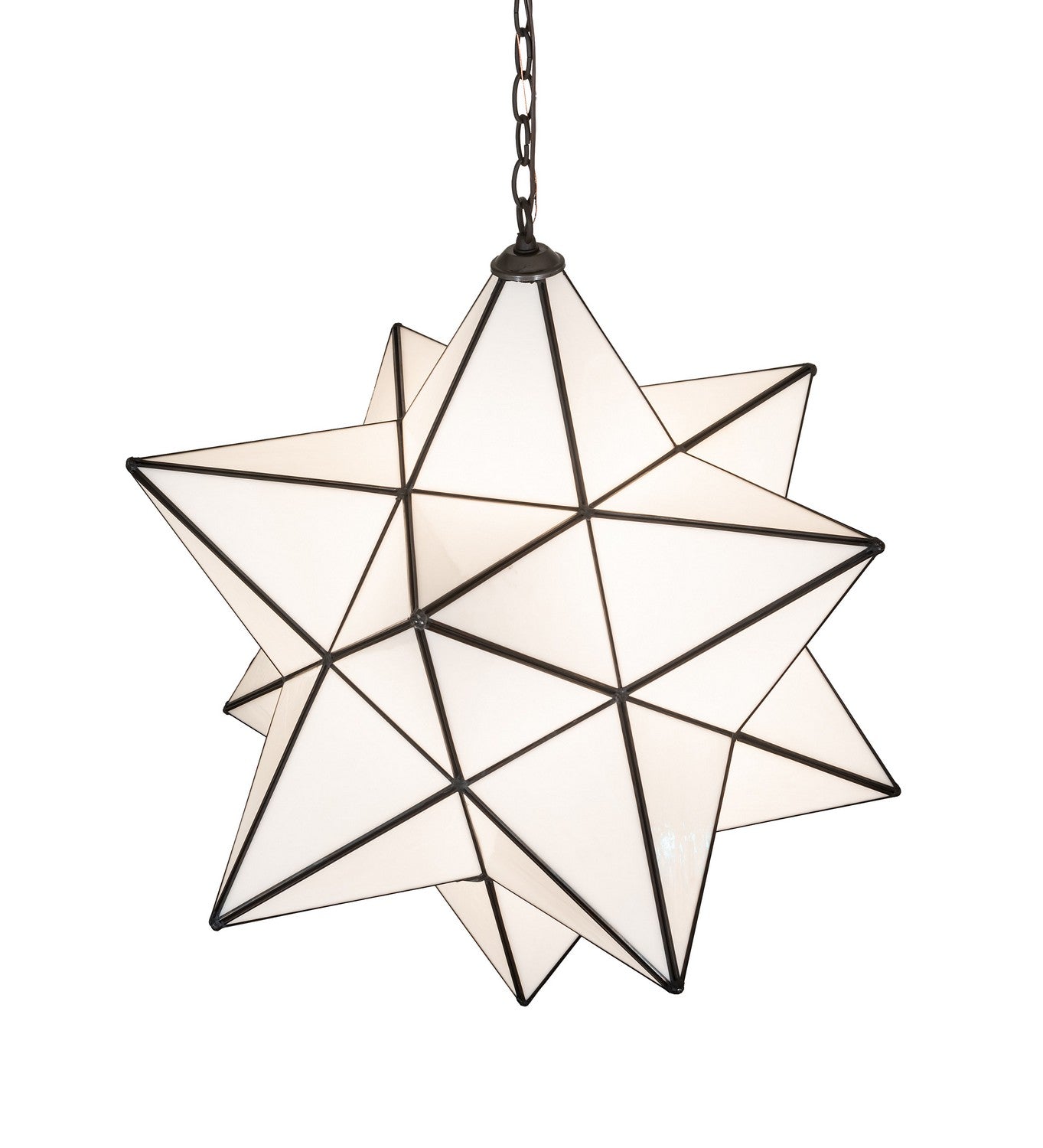 Meyda Tiffany - 275279 - One Light Pendant - Moravian Star - Exterior Oil Rubbed Bronze