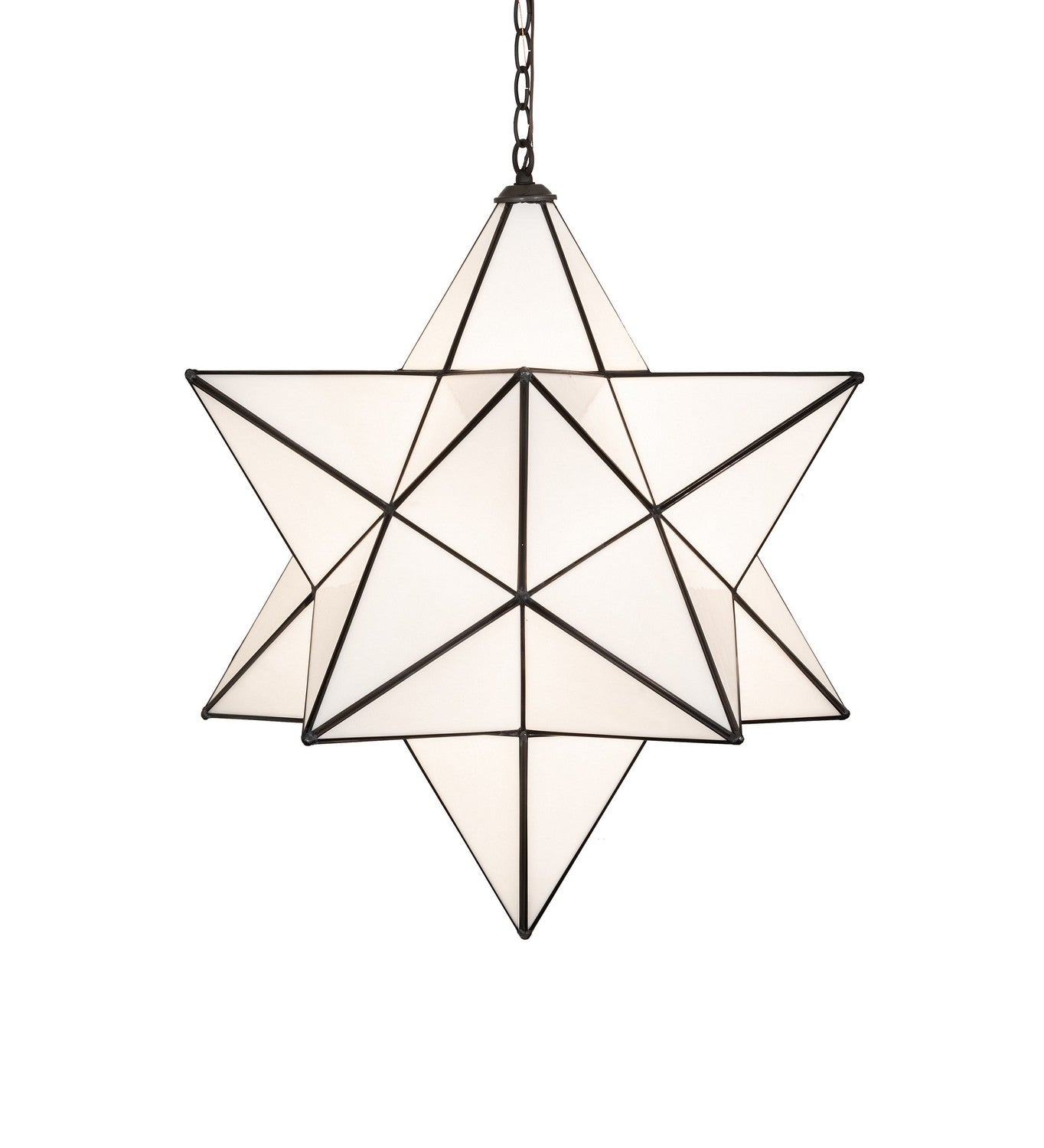 Meyda Tiffany - 275279 - One Light Pendant - Moravian Star - Exterior Oil Rubbed Bronze