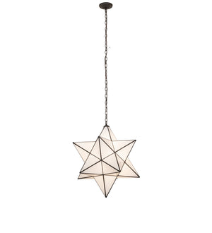 Meyda Tiffany - 275279 - One Light Pendant - Moravian Star - Exterior Oil Rubbed Bronze