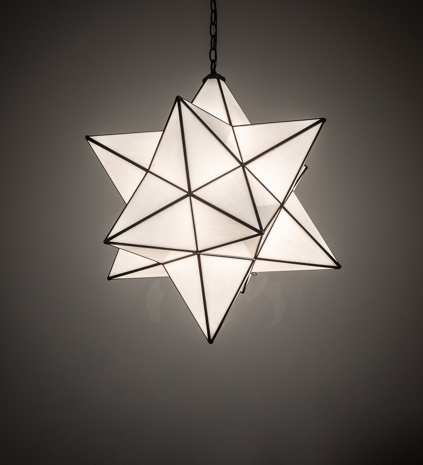 Meyda Tiffany - 275279 - One Light Pendant - Moravian Star - Exterior Oil Rubbed Bronze