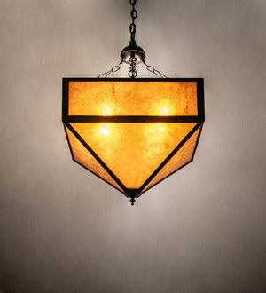 Meyda Tiffany - 277277 - Four Light Pendant - Mission - Textured Black