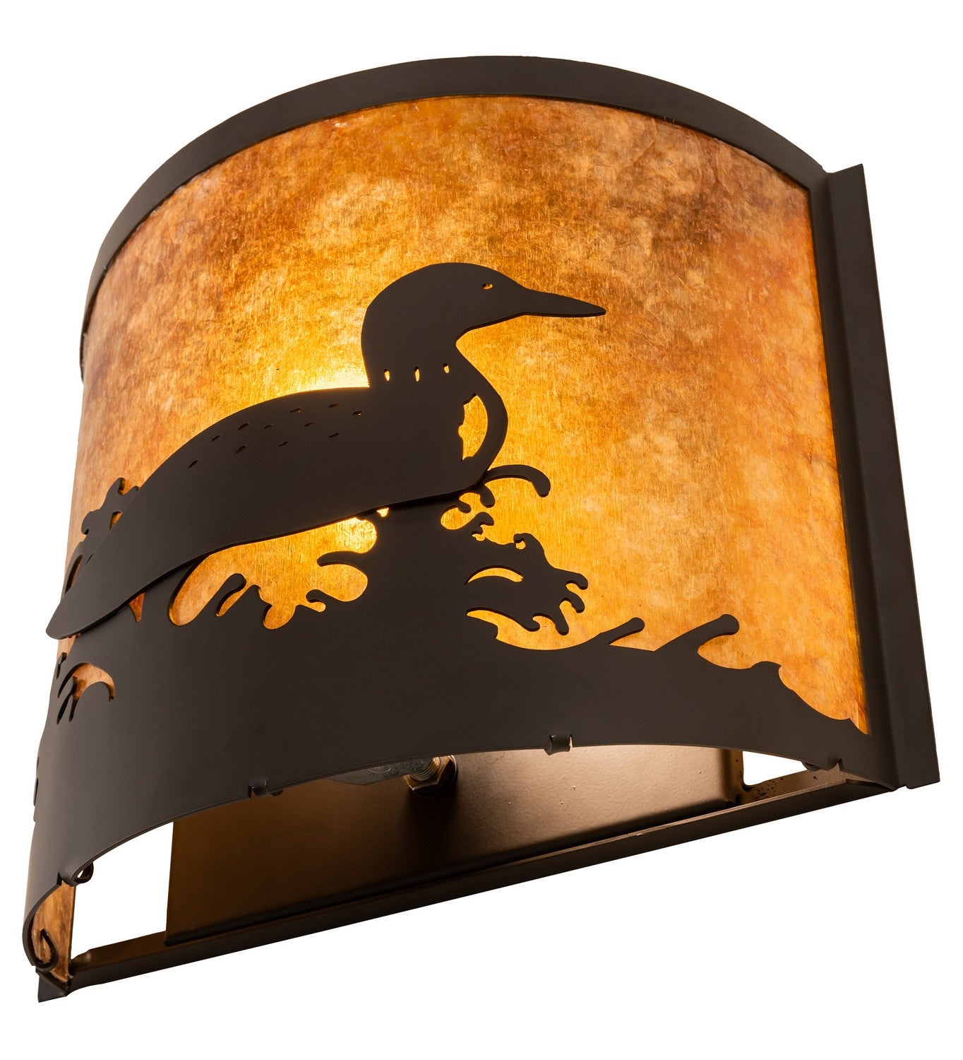 Meyda Tiffany - 277830 - One Light Wall Sconce - Loon - Oil Rubbed Bronze