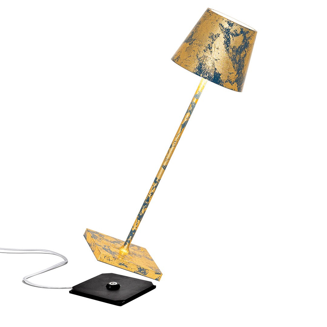 Zafferano - LD0340AFO - LED Table Lamp - Poldina - Gold and Blue