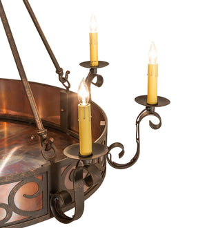 Meyda Tiffany - 273773 - Eight Light Chandelier - Delano - Gilded Tobacco