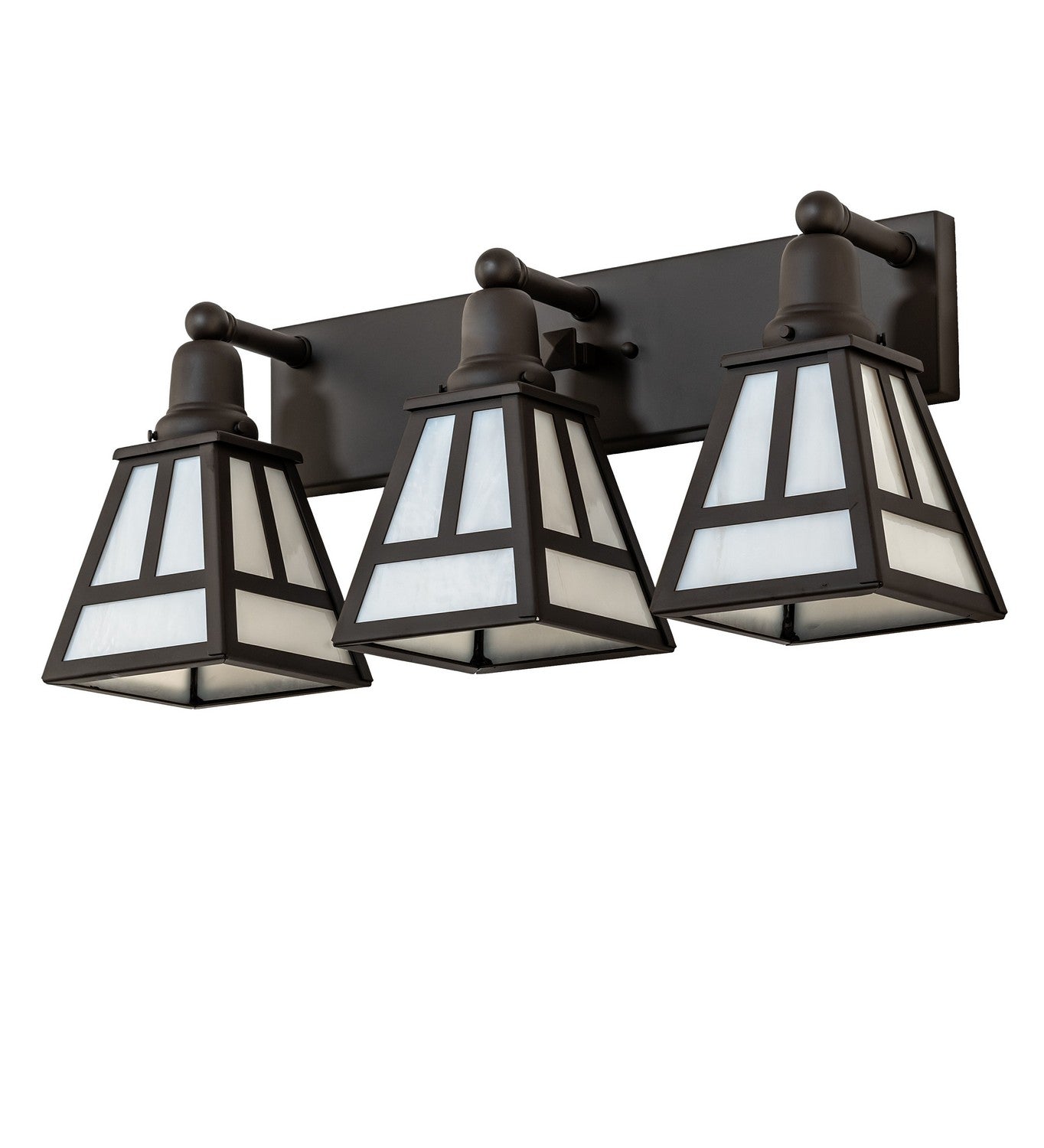 Meyda Tiffany - 274867 - Three Light Vanity - T" Mission" - Oil Rubbed Bronze