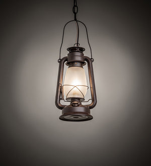 Meyda Tiffany - 275780 - One Light Mini Pendant - Miners Lantern - Distressed Rust