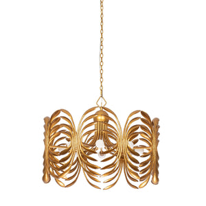 Kalco - 523858WGL - Eight Light Pendant - Botanica - Warm Gold