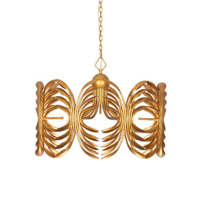 Kalco - 523858WGL - Eight Light Pendant - Botanica - Warm Gold