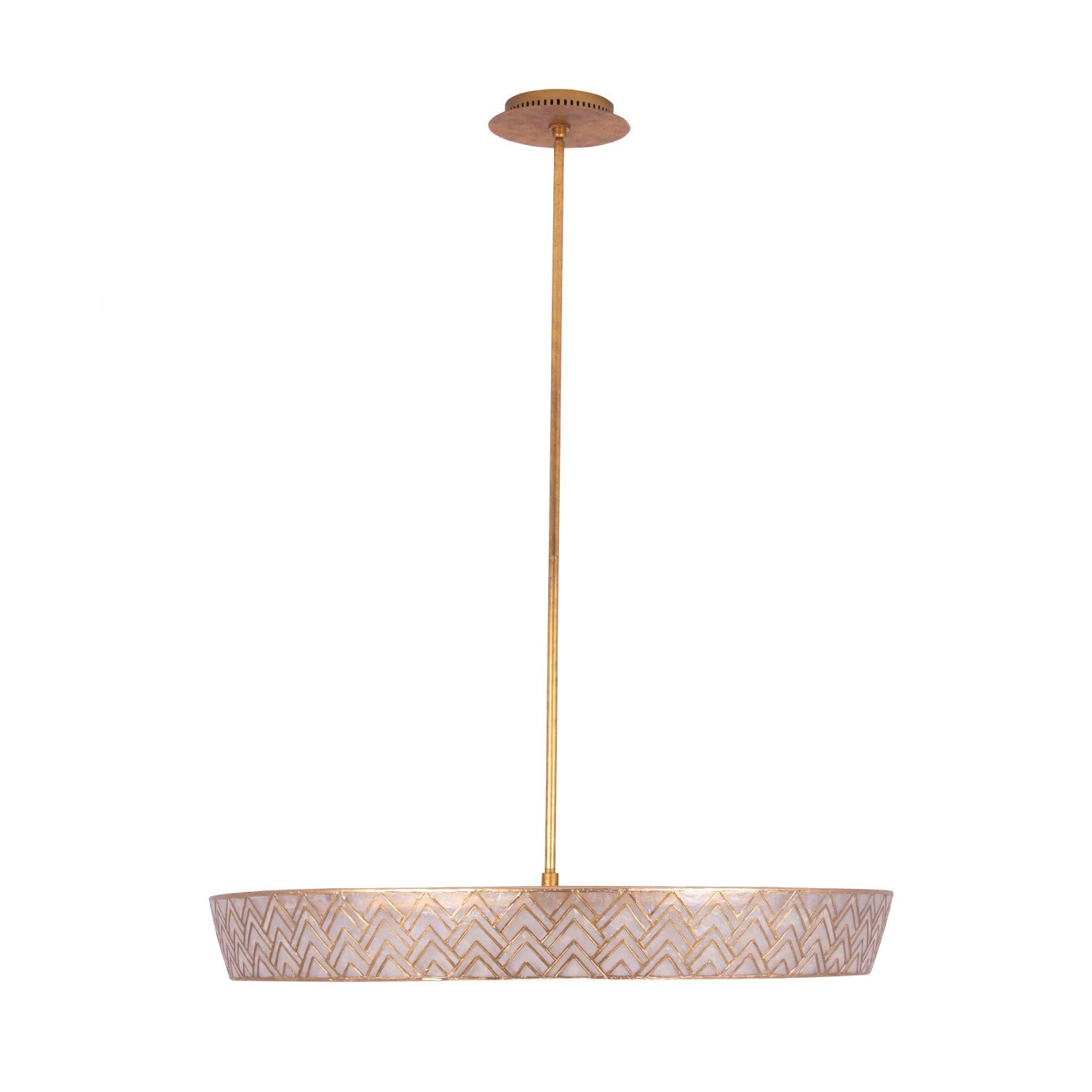 Kalco - 523156OL - LED Pendant - Geo - Oxidized Gold Leaf