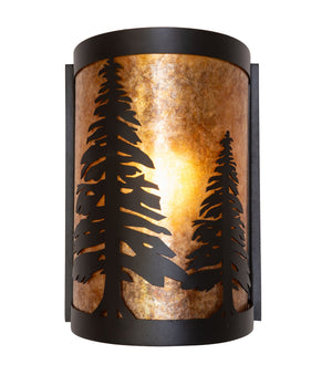 Meyda Tiffany - 270072 - LED Wall Sconce - Tall Pines - Textured Black