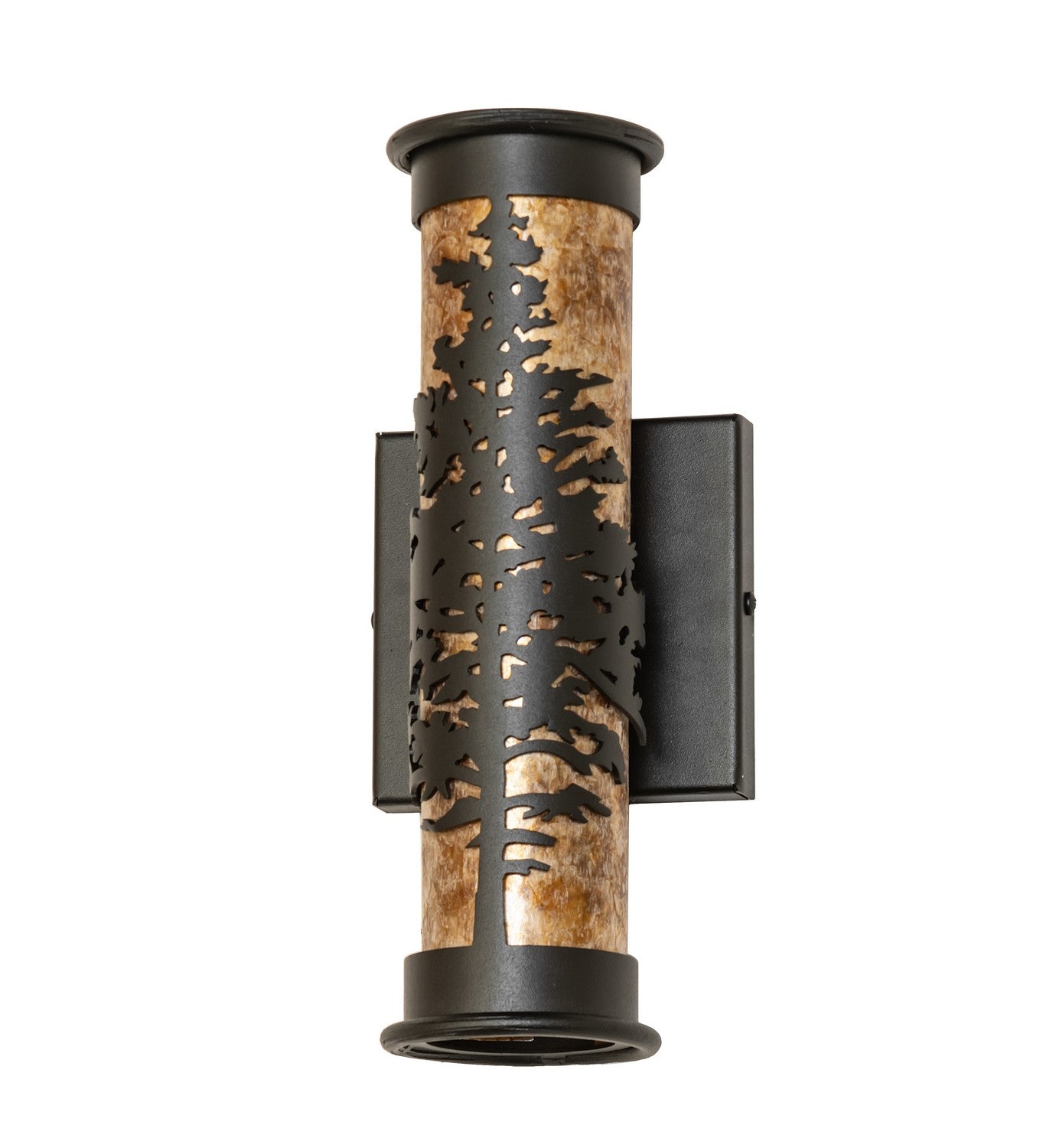 Meyda Tiffany - 270090 - Two Light Wall Sconce - Tamarack - Textured Black