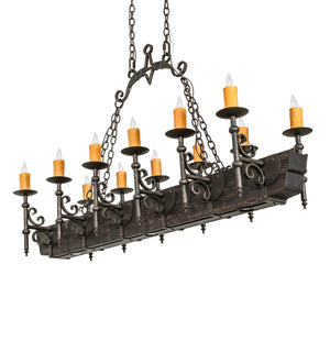 Meyda Tiffany - 273537 - 15 Light Chandelier - Tudor - Gilded Tobacco / Wood Grain