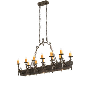 Meyda Tiffany - 273537 - 15 Light Chandelier - Tudor - Gilded Tobacco / Wood Grain