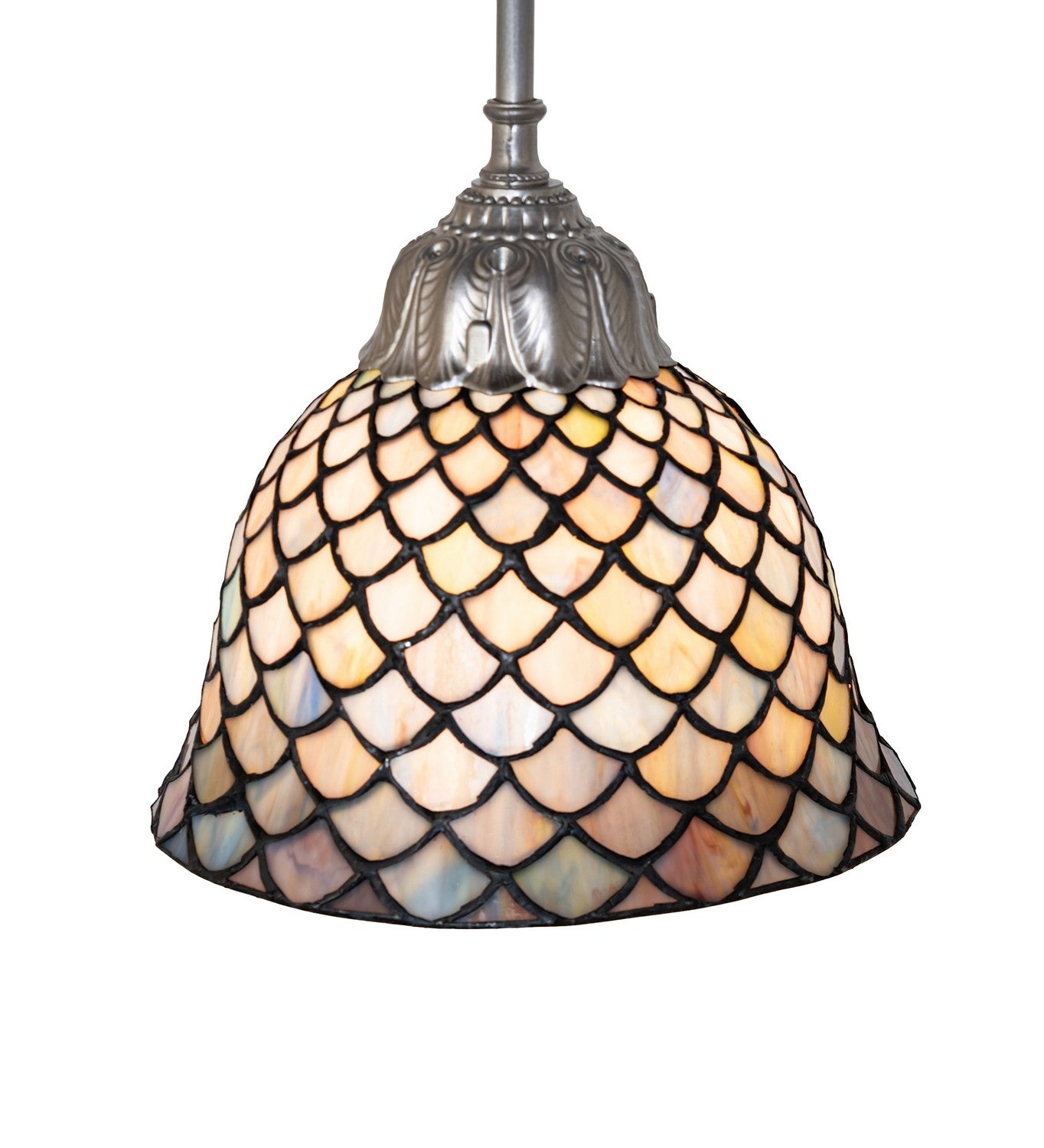 Meyda Tiffany - 275984 - One Light Mini Pendant - Tiffany Fishscale