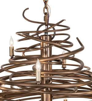 Meyda Tiffany - 278751 - 20 Light Chandelier - Cyclone - Antique Copper