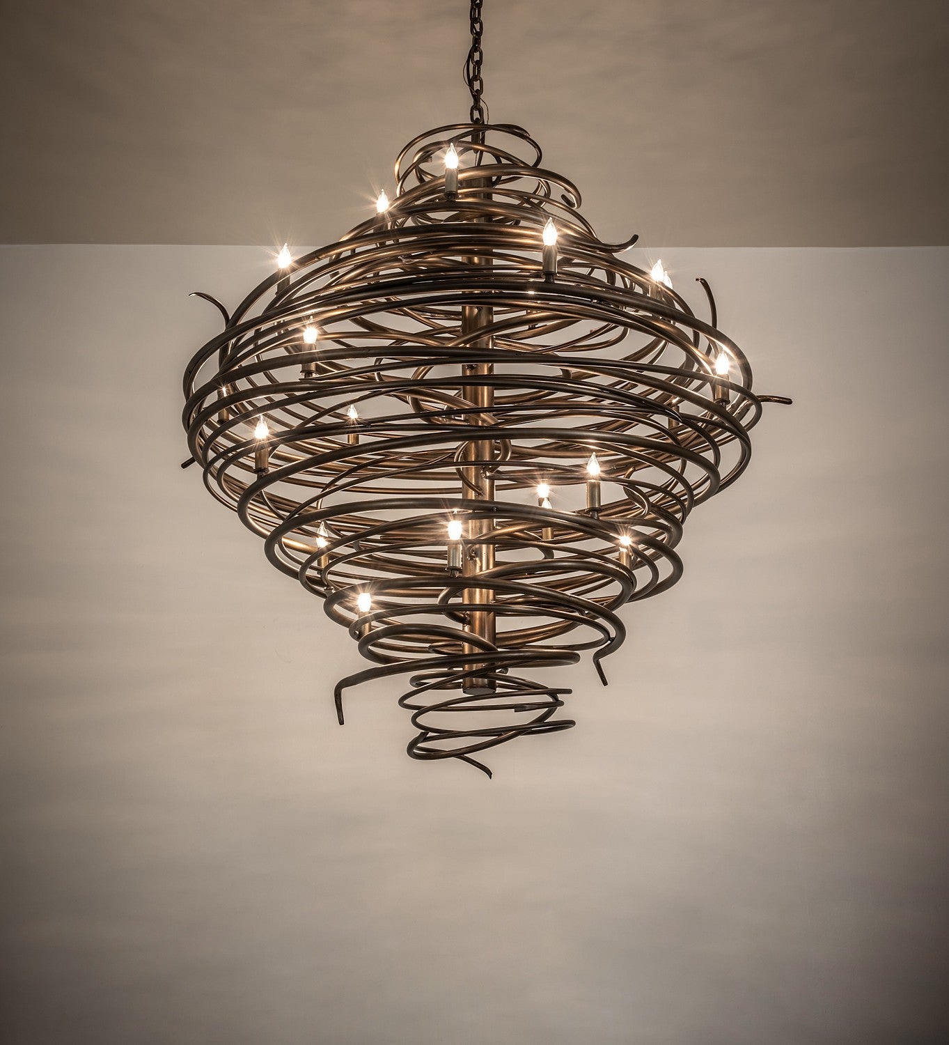 Meyda Tiffany - 278751 - 20 Light Chandelier - Cyclone - Antique Copper